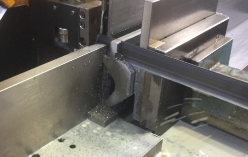 Cutting of press brake tools to length