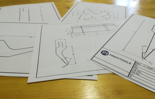 Project and development of press brake tools